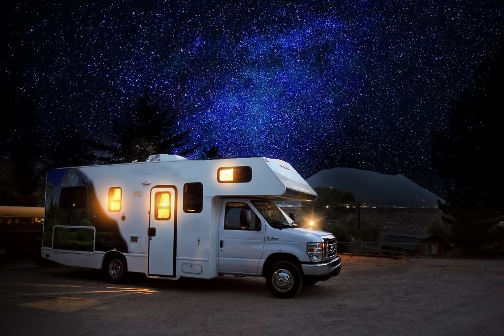campground rv set up